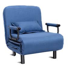 If you think a pullout sofa is a good option for your space, check out the options available from viesso. Costway Convertible Sofa Bed Folding Arm Chair Sleeper Leisure Recliner Blue Target