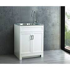 laundry cabinets, stainless steel sinks