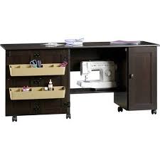 Sauder Sewing And Craft Table Multiple Finishes Walmart Com Craft Cart Craft Table Mobile Sewing
