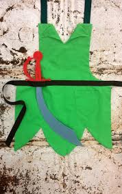 Peter Pan Captain Hook Disney Junior Jr Pirate Inspired Child Costume Apron Pdf Sewing Pattern Set Boys Size 2 8 Dress Up Birthday Party Disneyland Outfits Peter Pan Apron