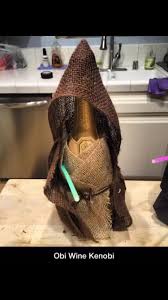 Obi Wan Kenobi Wine Bottle Costume Star Wars Birthday Star Wars Gifts Star Wars Party