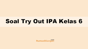 Contoh Soal Try Out Ipa Kelas 6 Sd Dan Kunci Jawabannya 2019