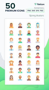 50 Premium Vector Icons Of Spring Avatars Designed By Freepik In 2021 Icon Pack Vector Icons Icon