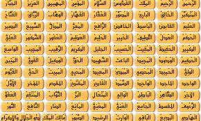 اسماء الله الحسنى بالترتيب مكتوبة كاملة للنابلسي ومعانيها 1 allah names islam names