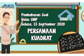 Soal cerita yang berkaitan dengan persamaan kuadrat. Latihan Soal Tentang Persamaan Kuadrat Lihat Caranya Di Video Ini Bobo