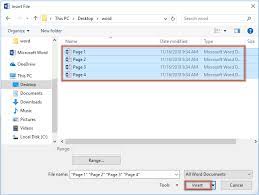 Fortunately, we can help you with this, for free, via our online pdf to word tool. How To Combine Multiple Documents Into One Pdf File In Word