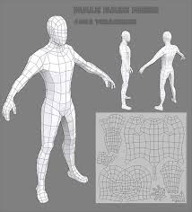 Male Base Mesh 3docean Item For Sale Design Reference Boy Cartoon Characters Low Poly Character