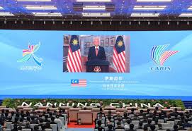 Prime Minister of Malaysia addresses at the 19th CAEXPO Opening Ceremony