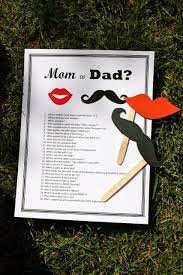Fun Game Baby Shower Dad Couples Baby Showers Baby Shower