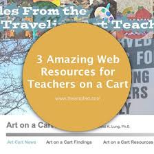 3 Amazing Web Resources For Teachers On A Cart The Art Of Education University Teaching Art Elementary Elementary Art Classroom Art Lessons Elementary