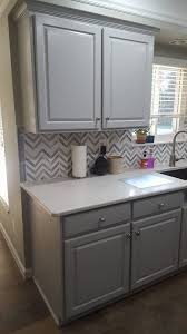 Golden Oak To Seagull Gray Kitchen Transformation Milk Paint Kitchen Cabinets Grey Kitchen Cabinets Farmhouse Kitchen Cabinets