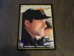 JASON BEVERLIN SIGNED AUTOGRAPHED 2000 NORWICH NAVIGATORS TEAM ISSUED CARD 