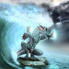 How do you spell the name tsunami? Poseidon S Tsunami By Targonreddragon On Deviantart