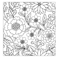 Lilt Kids Coloring Books Beautiful Floral Designs And Patterns Flower Garden Colo Flower Coloring Pages Printable Flower Coloring Pages Gardens Coloring Book