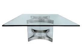 Located in new york, ny. Alessandro Albrizzi Chrome Glass Lucite Coffee Table Modernism