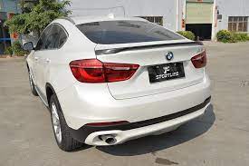 15 16 P Style Carbon Fiber Rear Spoiler For Bmw X6 F16 Xdrive Series Suv Fits X6 F16 Bmw Accessories Bmw Bmw X6