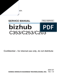 Offers easy navigation and operation similar to today's smartphones and tablets. Konica Minolta Bizhub C203 C253 C353 Service Manual Electrical Connector Ac Power Plugs And Sockets