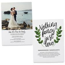 Nothing Fancy Just Love Elopement Announcement Card Back To Back Printing With Your Pe Wedding Announcement Cards Wedding Announcements Elopement Announcement