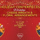 Holiday Centerpieces: Cheese Wreath & Florals with event image