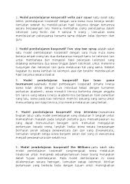 Maybe you would like to learn more about one of these? Doc Macam Macam Model Pembelajaran Kooperatif Agung Noropati Academia Edu