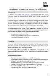 El presente trabajo de titulación expone la creación de un plan de negocio de una empresa consultora en customer experience management (cem), localizada en la ciudad de quito, bajo el nombre de experience consulting group (ecg). Consejos Para La Redaccion Del Resumen Y Las Palabras Clave