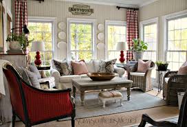 New Red Gray Additions In The Sun Room Country House Decor Home Decor Home