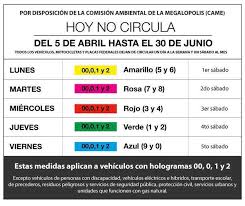 Este martes 27 de abril de 2021, el programa hoy no circula se aplicará para todos los vehículos con engomado. Calendario Hoy No Circula 2020 Calendariolaboral Com Mx
