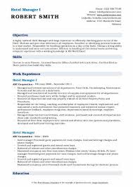 Another hotel manager cv template. Hotel Manager Resume Samples Qwikresume