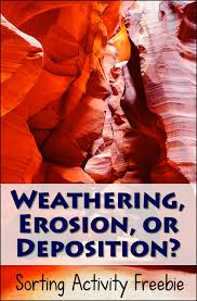 Weathering Erosion Or Deposition Earth Science Activities Earth Science Weathering And Erosion