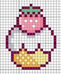 Free Kawaii Cupcake Chart Pattern For Hama Perler Beads Or Cross Stitch Kawaii Cross Stitch Cross Stitch Embroidery Beaded Cross Stitch