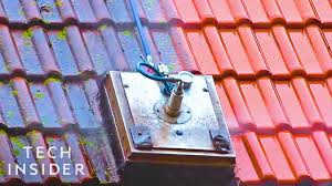 It is best to leave the cleaning of a roof to a professional cleaning company. Cleaning Roofs Is Easier With This Machine Youtube