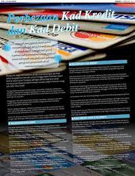 Penggunaan kad kredit akan memberi keupayaan untuk membayar hutang secara ansuran. Perbezaan Kad Kredit Dan Kad Debit Klik