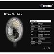 Rexton 20” Air circulator wall fans product image