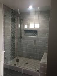 There are several reasons this is a better idea. Finished Updated Walk In Shower With Glass Door Arabesque Glass Accent Tiles And Kholer Shower Fix Bathroom Design Luxury Shower Accent Tile Bathroom Interior