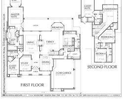 Image of family looking at a house blueprint