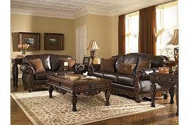 The North Shore Dark Brown Sofa From Ashley Furniture Homestore Afhs Com All Leat Living Room Leather Ashley Furniture Living Room Leather Living Room Set
