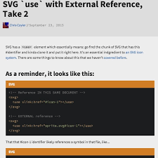 Svg Use With External Reference Take 2 Css Tricks Svg Reference External