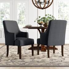 Antique look for a sophisticated office chair with a frame. Fabric Dining Chairs With Arms Off 54
