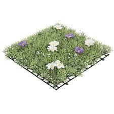 Dalle De Gazon Artificiel Fleurs Jaunes Violettes Blanches Dalle De Jardin Et Gazon Synthetique Amenagement De Jardin Jardin Et Plein Air Gifi