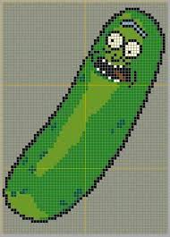 Pickle Rick Rick And Morty Cross Stitch Cross Stitch Patterns Christmas Beaded Cross Stitch