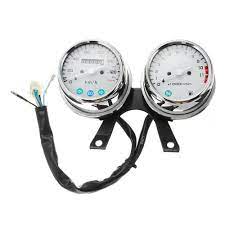 Universal Motorcycle Speedometer Odometer Tachometer Gauge Kit Km H Mph Cafe Racer Bobber Cafe Racer Gauge Kit Tachometer