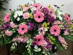 Pink Garden Funeral Flowers Sympathy Flowers Casket Sprays