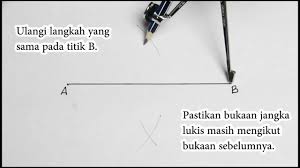 Matematik Tingkatan 2 Pembinaan Geometri Membina Pembahagi Dua Sama Serenjang Youtube