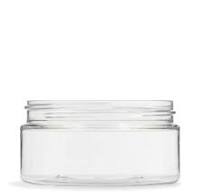 8 oz Clear PET Plastic Low Profile Jars | Kaufman Container