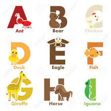 See & hear 140+ hilarious alphabet animals that will make your child learn and lol. A Illustration Of Alphabet Animals From A To I Royalty Free Cliparts Vectors And Stock Illustration Image 16041698