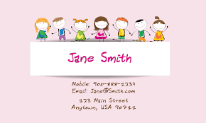 Babysitting business card template postermywall. Best Of Print Babysitting Business Card Yomockup