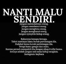 Malu Sendiri Nasehat Terbaik Islamic Quotes Kata Kata Indah Motivasi