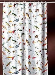 Bathroom Shower Curtain Antique Fishing Lure Design Bathroom Shower Curtains Fish Bathroom Fishing Bathroom Decor