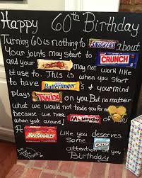 Birthday Present For 50 Year Old Woman Australia Old Age Over The Hill 60th Birthday Card Poster Using Candy Bars Candy Bar Card 60th Birthday Cards 60th Birthday Poster 60th Birthday