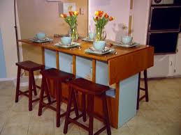 Space efficient basement bar design. Build A Bar Height Dining Table Hgtv